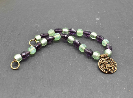 Fibelkette im Wikinger-Stil mit Drachenamulett