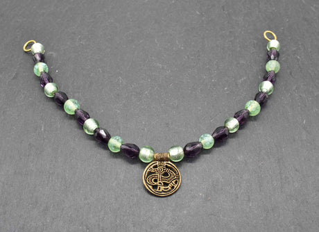 Fibelkette im Wikinger-Stil mit Drachenamulett