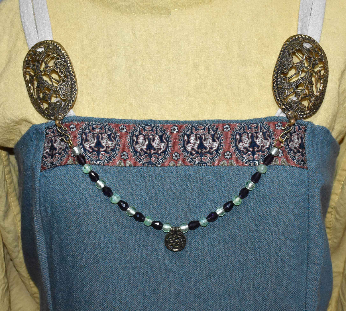 Fibelkette im Wikinger-Stil mit Drachenamulett