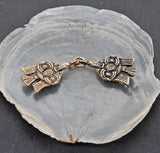 Wikinger Rabenschliesse aus Bronze