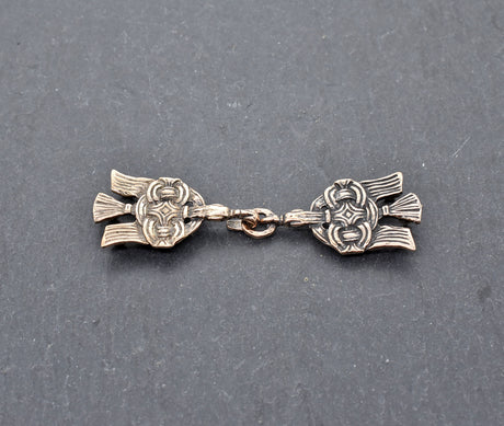 Wikinger Rabenschliesse aus Bronze