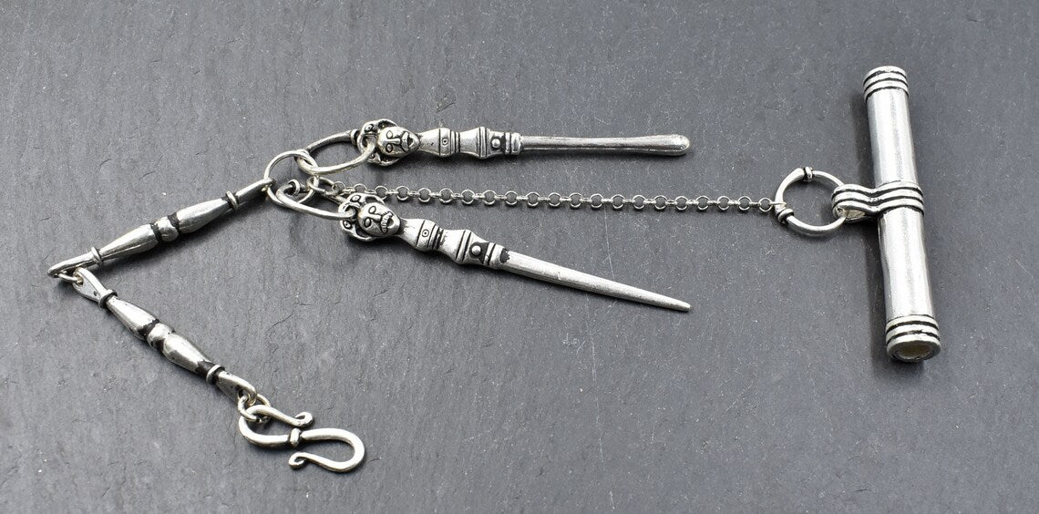 Gotland Hygiene Set aus versilberter Bronze von Belanas Schatzkiste