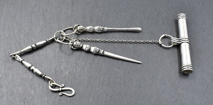 Gotland Hygiene Set aus versilberter Bronze von Belanas Schatzkiste