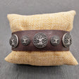 Yggdrasil Lederarmband verstellbar - braun