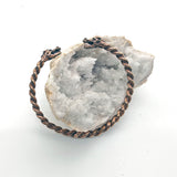 Wikinger Armreif aus Bronze mit Drachenköpfen – Tordierter nordischer Armring – Nordischer Schmuck