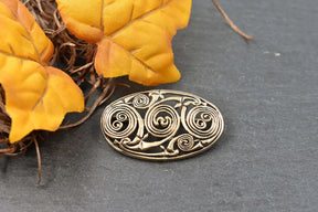 Keltische Fibel aus Bronze 