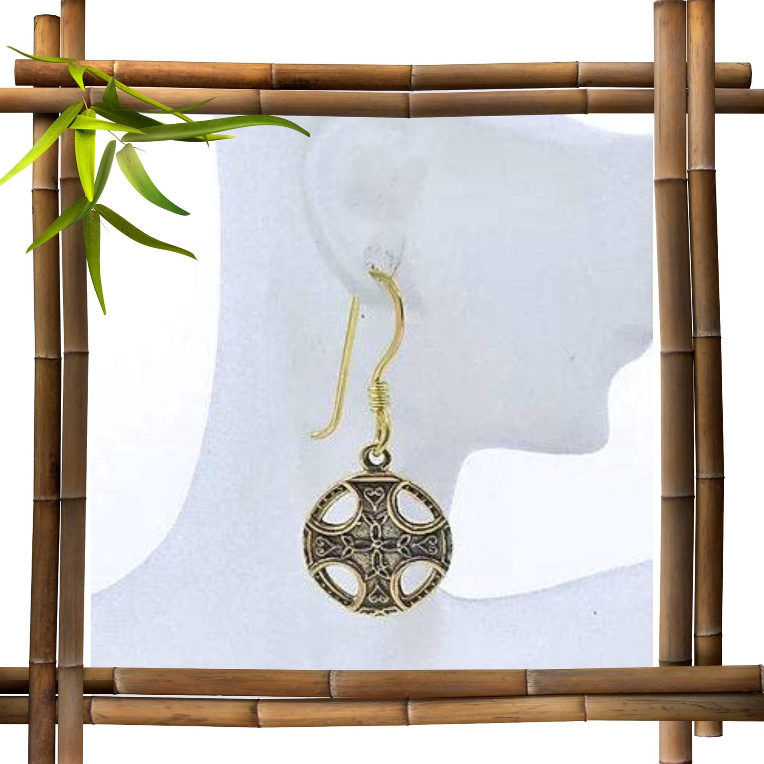 Ohrhänger mit Ringkreuz - 1 Paar - Belanas Schatzkiste