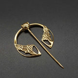 Keltische Ringfibel aus Bronze mit Knotenmuster