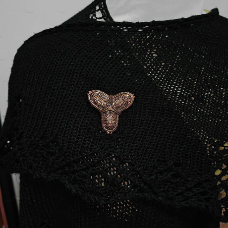 Wikinger Kleeblatt Fibel - Borre Stil