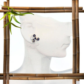 Keltische Triskelen Ohrstecker - Bronze oder 925er Silber - 1 Paar - Belanas Schatzkiste