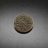Kleine Wikinger Brosche mit Granulationsdekor – Bronze