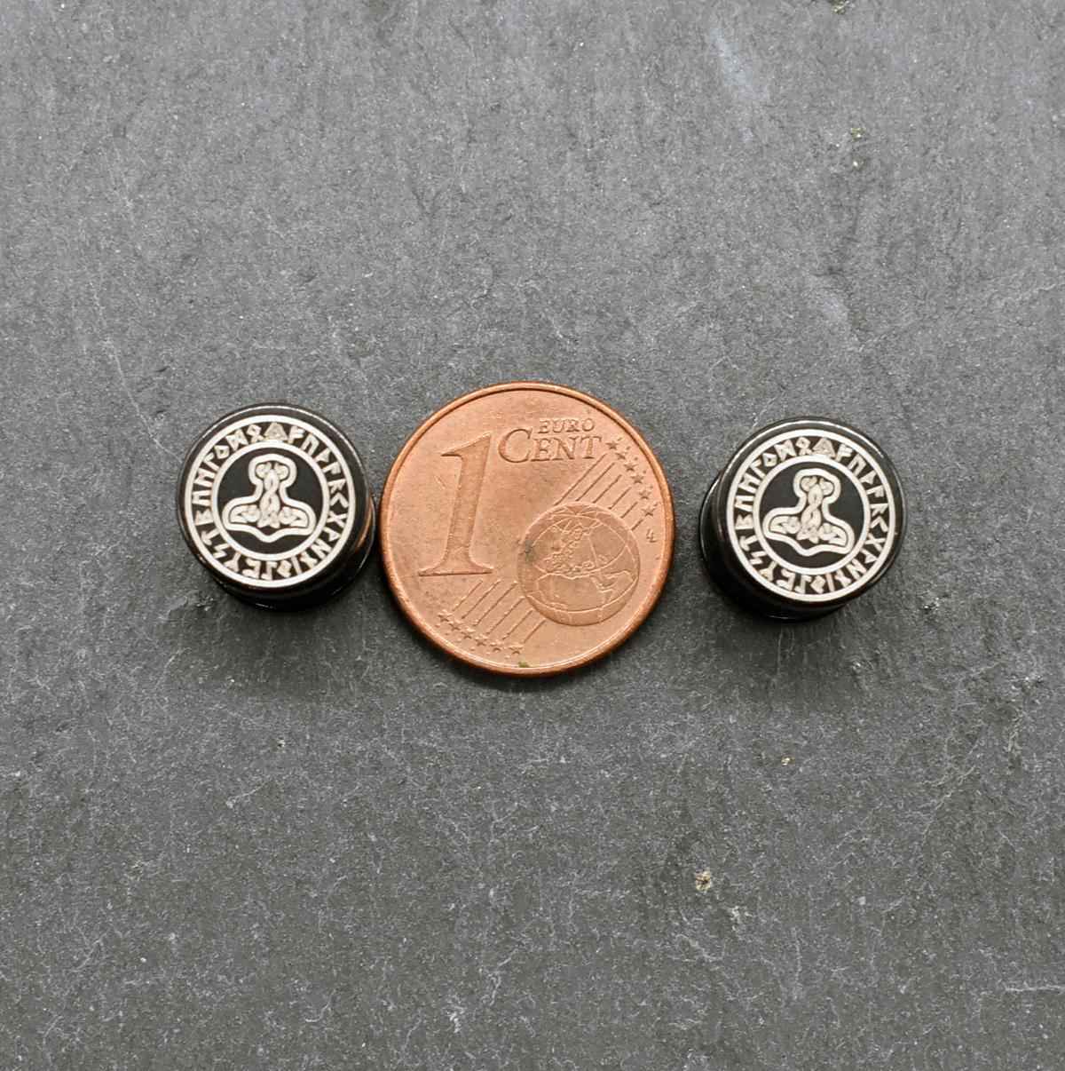 Fake Plugs mit Wikinger & keltischen Motiven