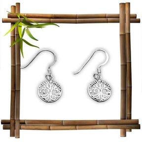 Kleine Yggdrasil Ohrhänger aus 925er-Silber - 1 Paar