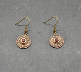 Zeitloser keltischer Ohrschmuck mit Edelstein aus Bronze