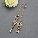 Wikinger Schlüssel & Ohrlöffel aus Bronze – Nordische Fibelkette / Wikinger Hygiene-Set – BELANAS SCHATZKISTE