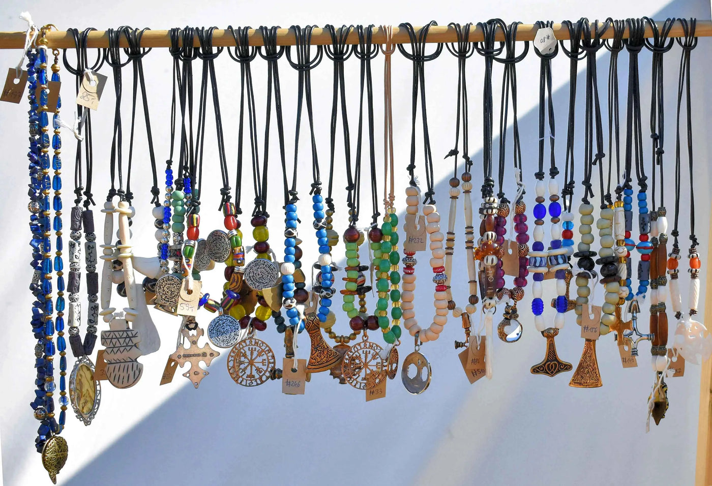 Nordische Halsketten - Glasperlenketten von BELANAS SCHATZKISTE