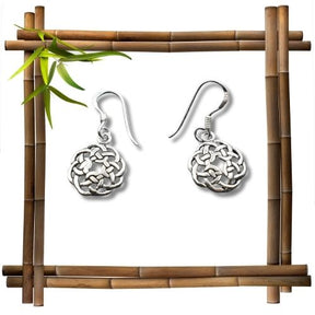 Ohrhänger keltischer Knoten aus Sterlingsilber
