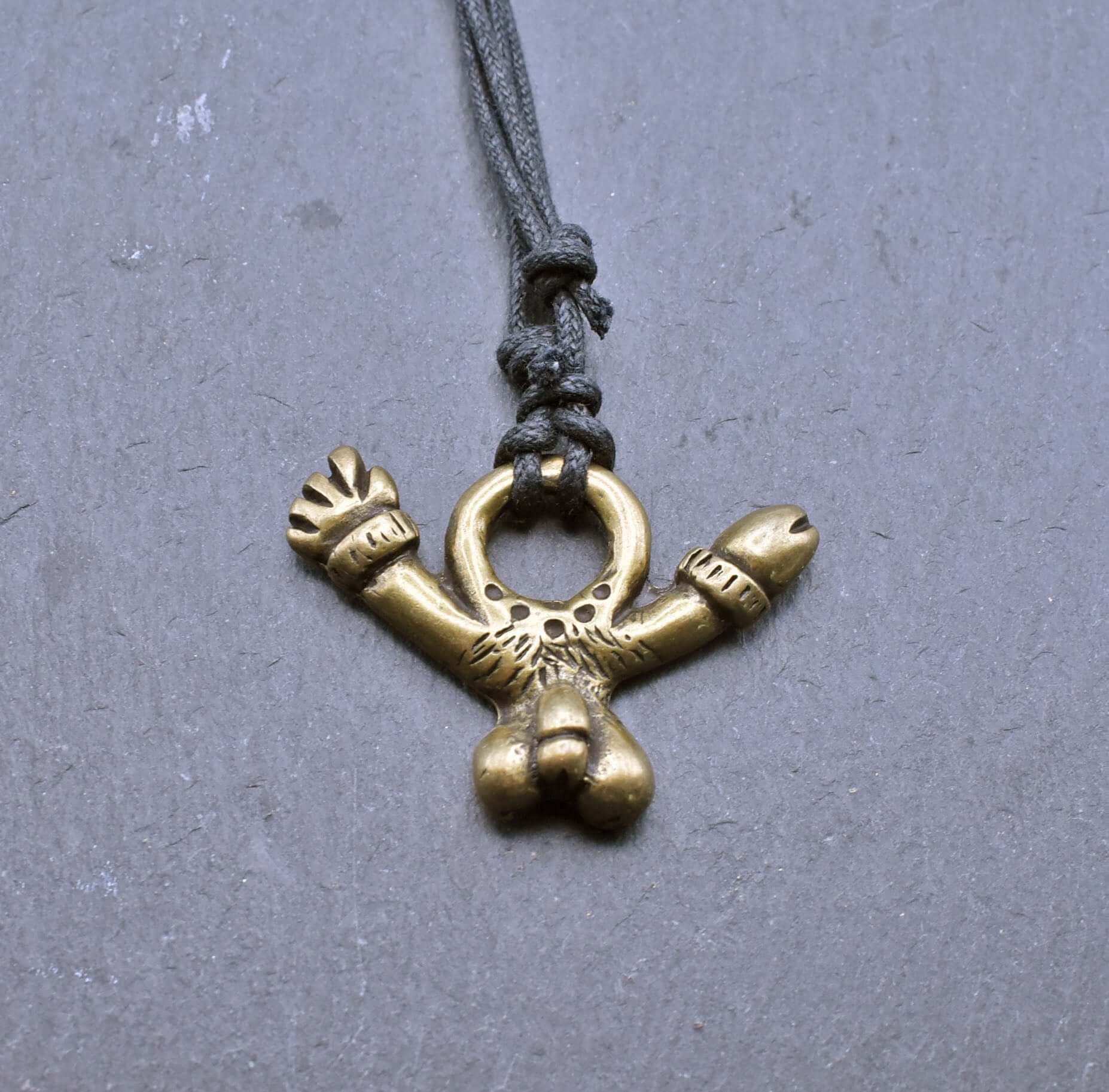 Römische Phallus Kette - Antiker Glücksbringer für Mutige