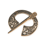 Keltische Penannular-Fibel aus Bronze mit Knotenmuster