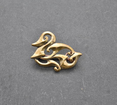 Römische Enten-Fibel aus Bronze, Replik eines Fundes aus Vindolanda. Historische Gewandnadel im romano-britannischen Stil – ideal für Reenactment und LARP.