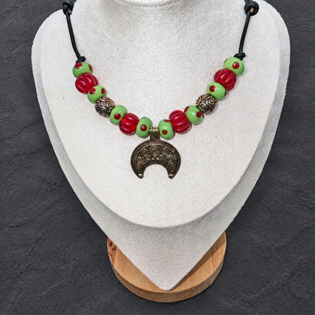 Römische Lunula Halskette VENUS – Historischer Schmuck für Mittelalter &amp; Reenactment