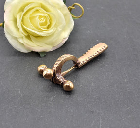 Antike römische Zwiebelfibel aus Bronze