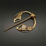 Keltische Ringfibel aus Bronze mit Knotenmuster