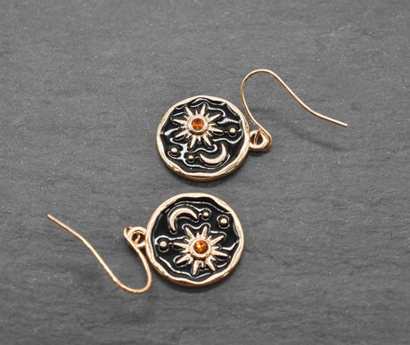 Sonne Mond und Sterne Ohrringe