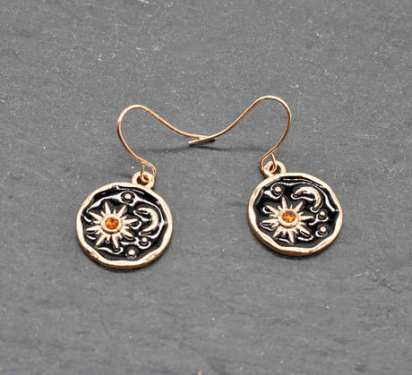 Sonne Mond und Sterne Ohrringe