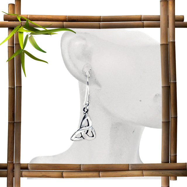 Trinity-Knoten Ohrringe - 925er Silber