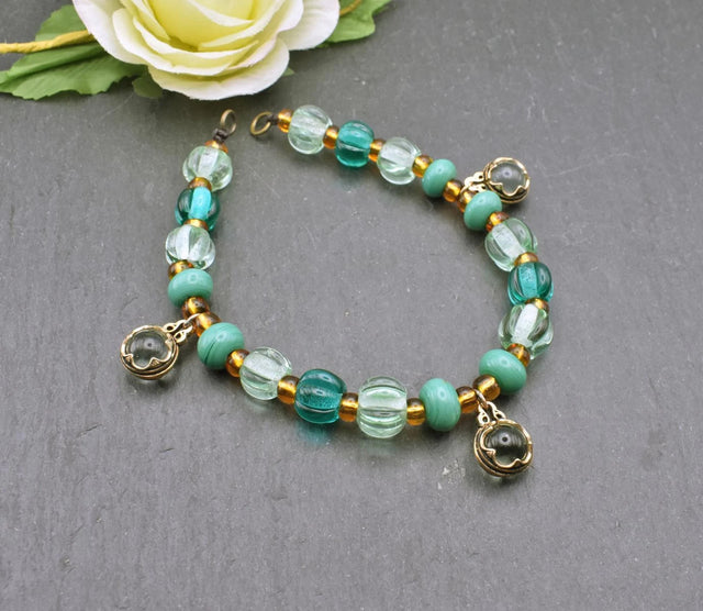 Wikinger Fibelkette mit Kugel-Anhängern aus Bronze von Belanas Schatzkiste