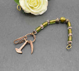 Wikingerschmuck aus Bronze – Anhänger mit Fibelkette