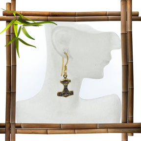 Wikinger-Ohrringe mit Thorshammer