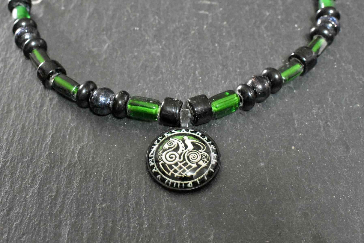 Wikinger Fibelkette "Odin auf Sleipnir"