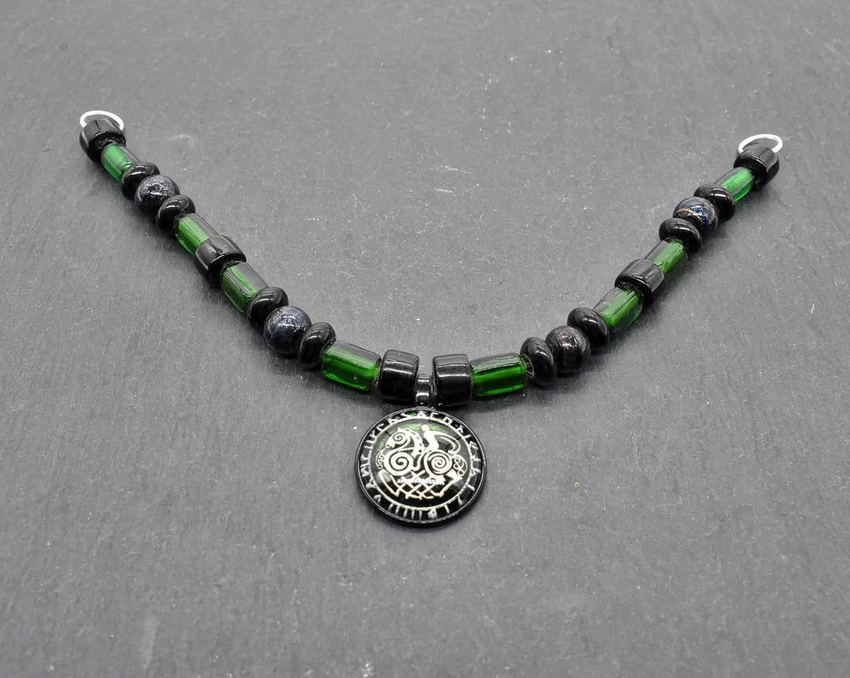 Wikinger Fibelkette "Odin auf Sleipnir"