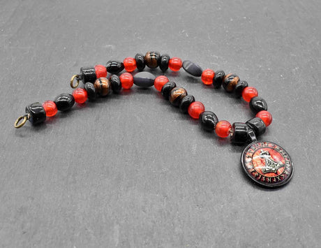 Wikinger Fibelkette "Runen Mjölnir"