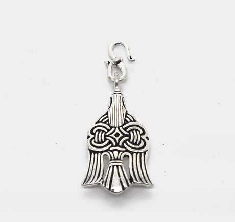 Raben-Kettenverteiler der Wikinger – Historisches Schmuckstück aus versilberter Bronze – 10. Jahrhundert, Wikingerzeit, Kettenhaken für Fibelketten und Hygiene-Sets