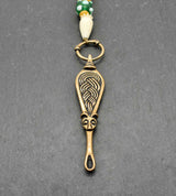 Wikinger Ohrlöffel aus Bronze mit Kette