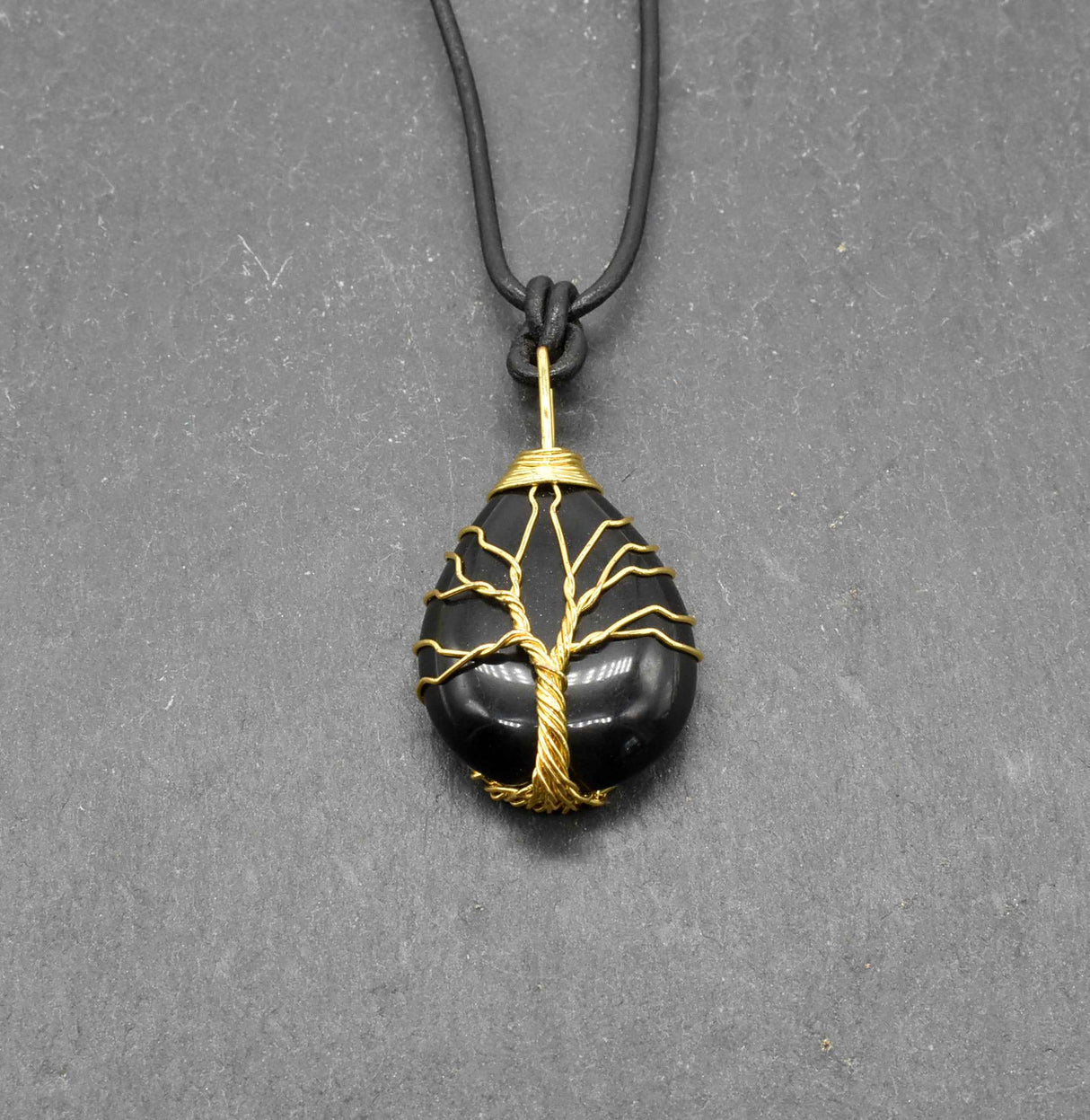 Obsidian-Kette Yggdrasil