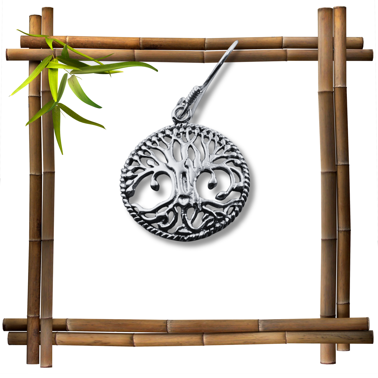 Yggdrasil Ohrringe - Bronze oder 925er-Silber - 1 Paar