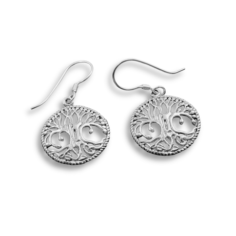 Yggdrasil Ohrringe - Bronze oder 925er-Silber - 1 Paar