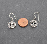 Kleine Yggdrasil Ohrhänger aus 925er-Silber – 1 Paar