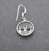 Kleine Yggdrasil Ohrhänger aus 925er-Silber - 1 Paar