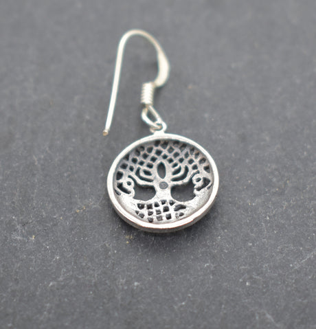 Kleine Yggdrasil Ohrhänger aus 925er-Silber - 1 Paar