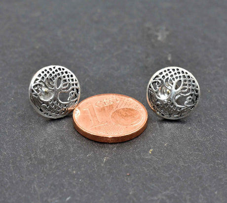 Yggdrasil Ohrstecker aus 925er Sterling Silber