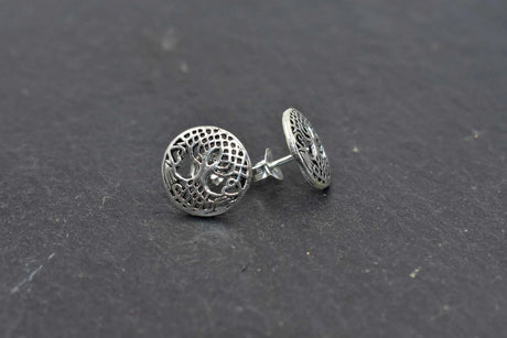 Yggdrasil Ohrstecker aus 925er Sterling Silber
