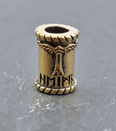 Bartperle irminsul - bronze oder zinn - haarperle