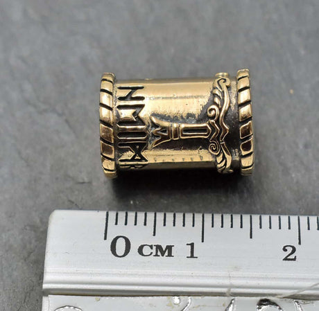 Bartperle irminsul - bronze oder zinn - haarperle