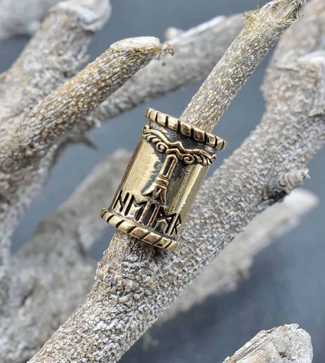 Bartperle irminsul - bronze oder zinn - haarperle