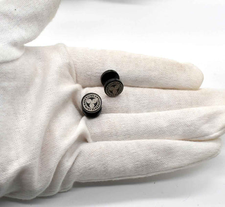 Fake plugs mit wikinger & keltischen motiven - ohrstecker